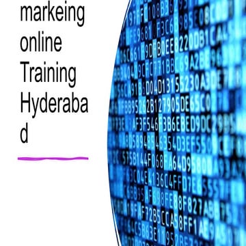Digital marketing online training hyderabad