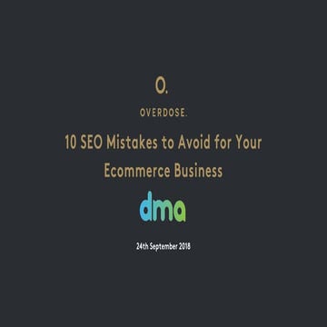 10 SEO Mistakes to Avoid for Your Ecommerce Business