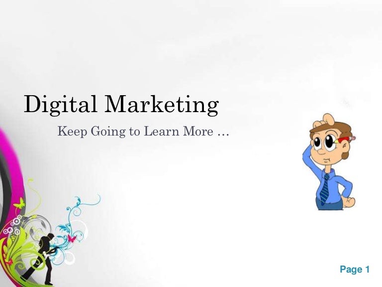 digital marketing types digital marketing types, Presentation templates