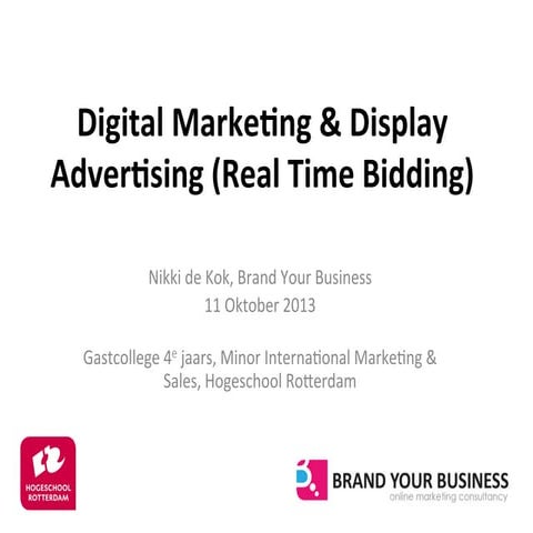 Digital marketing, Automated Trading & Real Time Bidding