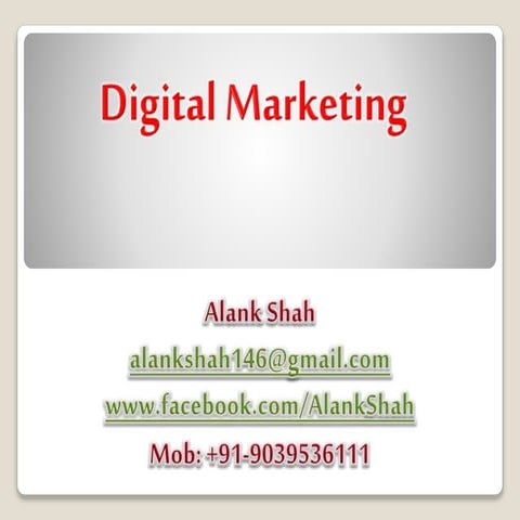 Digital Marketing
