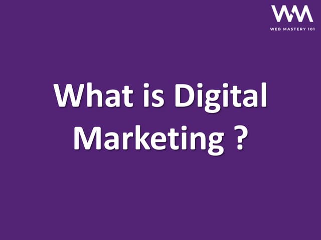 Digital marketing
