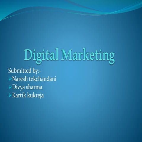 Digital marketing