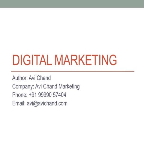 Digital Marketing