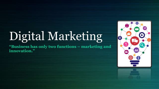 Digital marketing