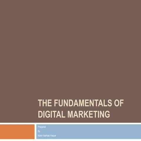 Fundamentals of Digital Marketing