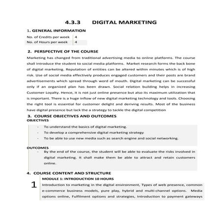 Digital marketing