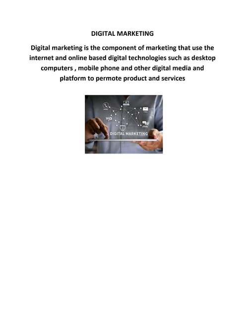 Digital Marketing Pdf Digital Marketing Pdf
