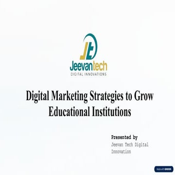 Digital Marketing Strategies to Grow Educational Institutions | Jeevan ...