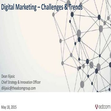 Digital marketing   challenges & trends ss