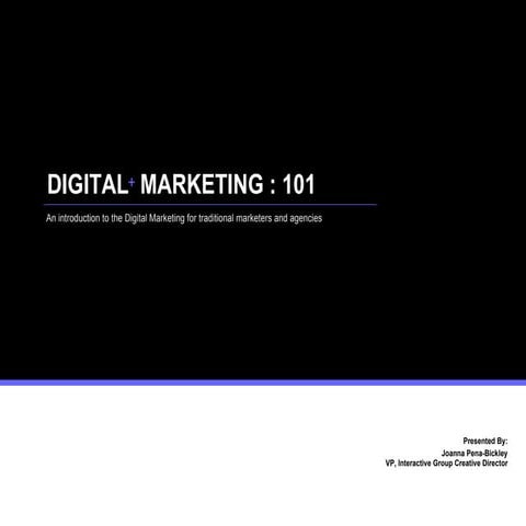 Digital Marketing 101 5496