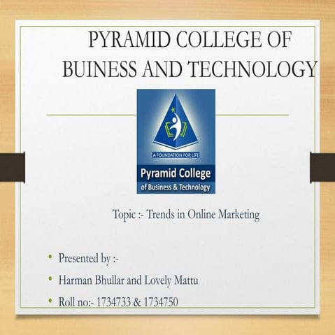 Trends in online marketing 