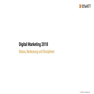 Digital Marketing Trends 2018