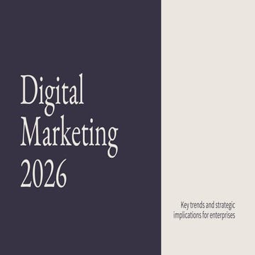 Digital Marketing Guide 2026 – Complete Beginner to Advanced PPT | PDF