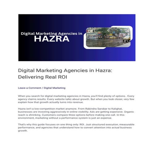 Digital Marketing Agencies in Hazra_ Delivering Real ROI.pdf
