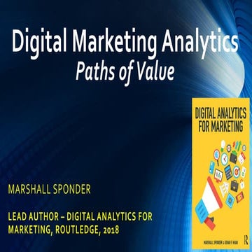 Digital marketing analytics   paths of value - 12-4-17