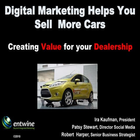 Digital Marketing ..Social  Media Auto Dealers 