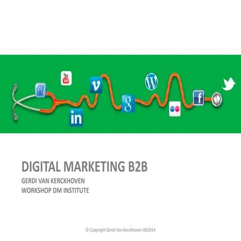 “Hoe pak je online marketing zelf succesvol aan in je B2B-omgeving”