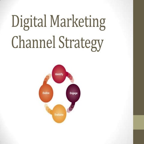 Digital marketing channel strategy