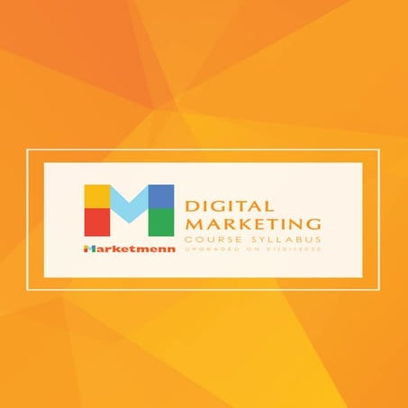 Digital marketing course syllabus | PDF