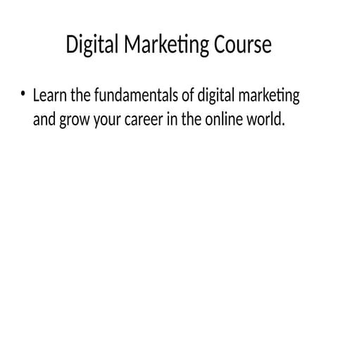 Fundamentals of Digital marketing | PDF