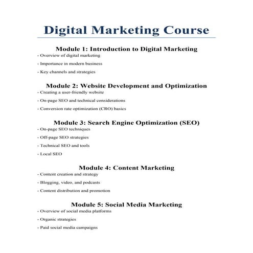 Digital Marketing Course for beginners by prava software solutions