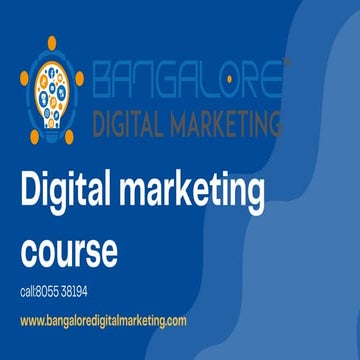 Digital marketing courses in bangalore