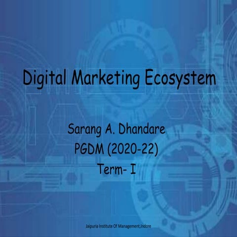 Digital marketing ecosystem