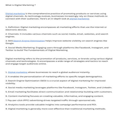 Digital Marketing Agency And Search Engine Optimization Pdf