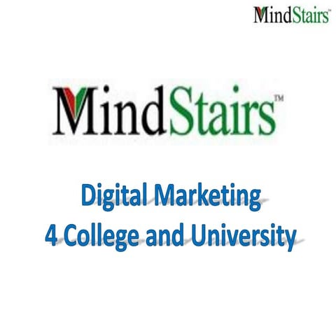 Digital marketing for college & university