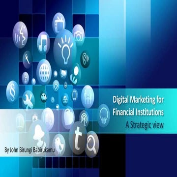 An Introduction to Digital Marketing for financial institutions