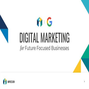 Digital marketing for Future Focused Businesses