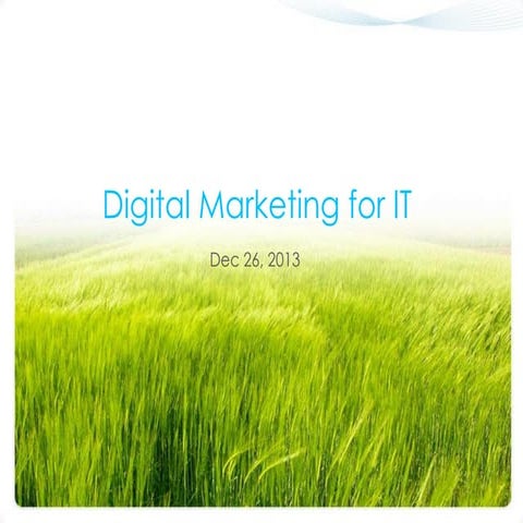 Digital Marketing Mix