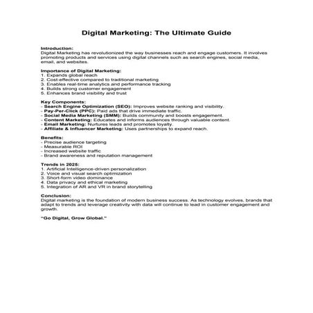 Digital  MarketingUnlocking the Power of Digital Marketing: How Businesses Us...