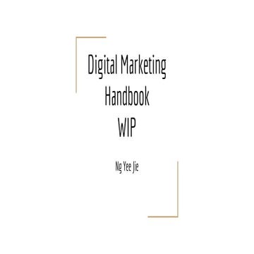 Digital marketing handbook