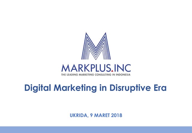 Digital Marketing MarkPlus: Menggali Potensi Era Digital untuk Pertumbuhan Bisnis