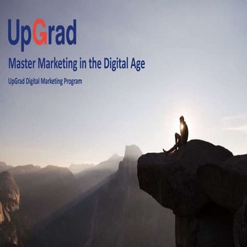 An Introduction to UpGrad's Digital Marketing Program