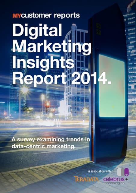 Báo cáo thống kê về Cnsumer insight trên Digital Marketing 2014