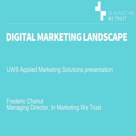 Digital marketing landscape - Overview September 2014