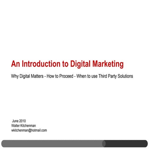 Introduction to Digital Marketing