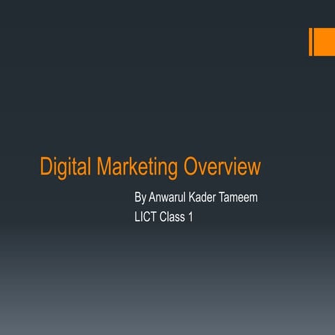 Digital marketing overview 2016