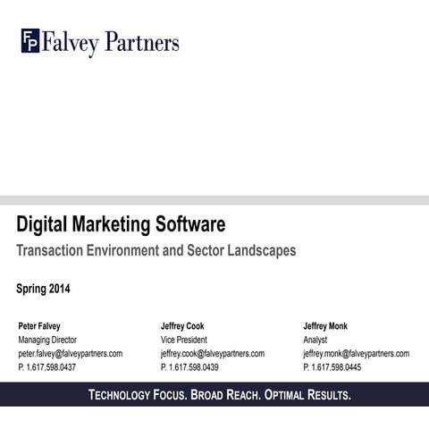 Digital Marketing Software Overview