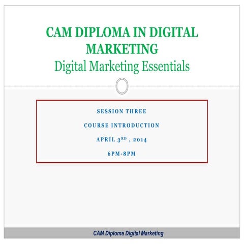 Digital marketing planning by chris ndungu, digital marketing manager