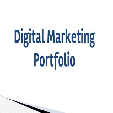 Digital Marketing Portfolio