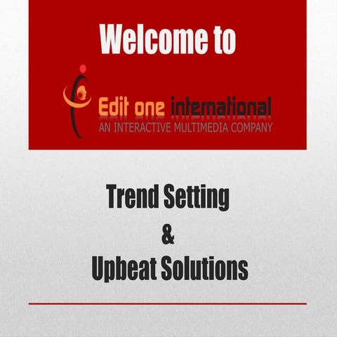 Digital Marketing- Edit One International