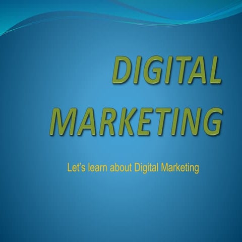 "Mastering Digital Marketing: Strategies for Online Success" | PPTX