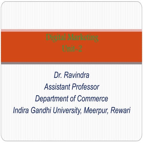 Digital marketing ppt 2 unit