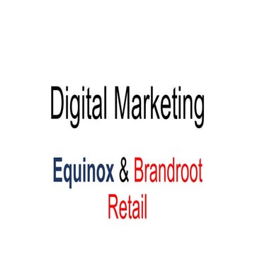 Digital marketing presentation