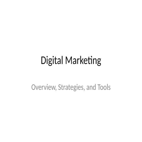 Digital_Marketing_Presentation on topic marketing | PPTX