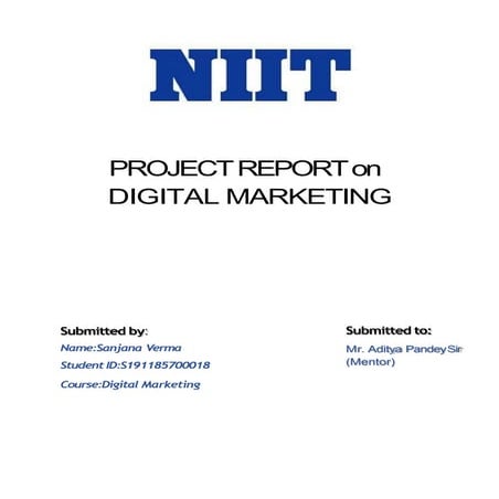 Digital Marketing Project - Term 2